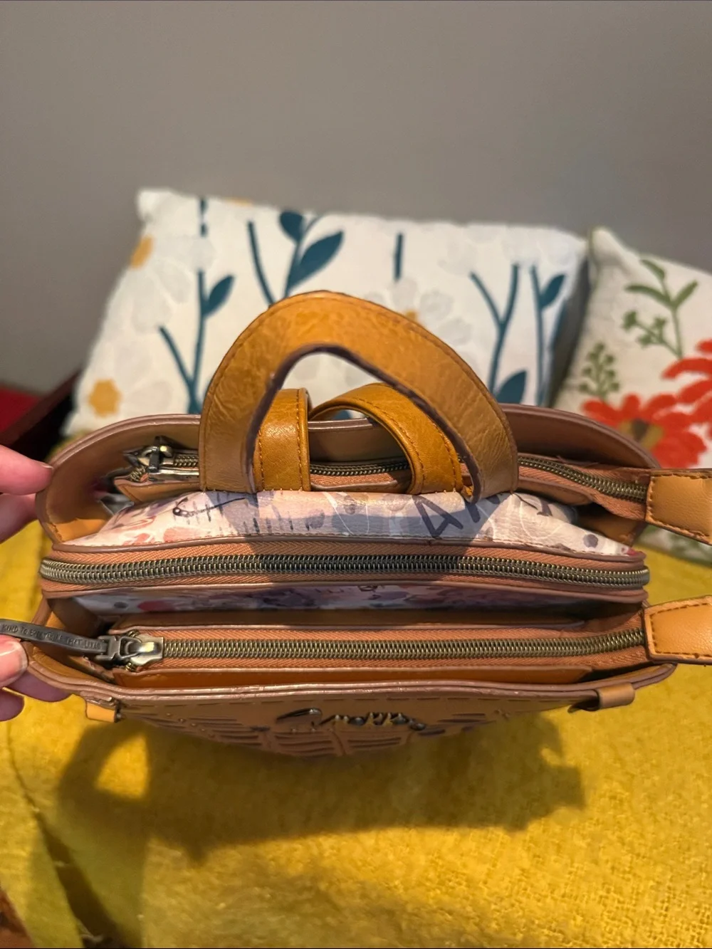 Anekke Tan Laser-Cut Backpack - Love to Share